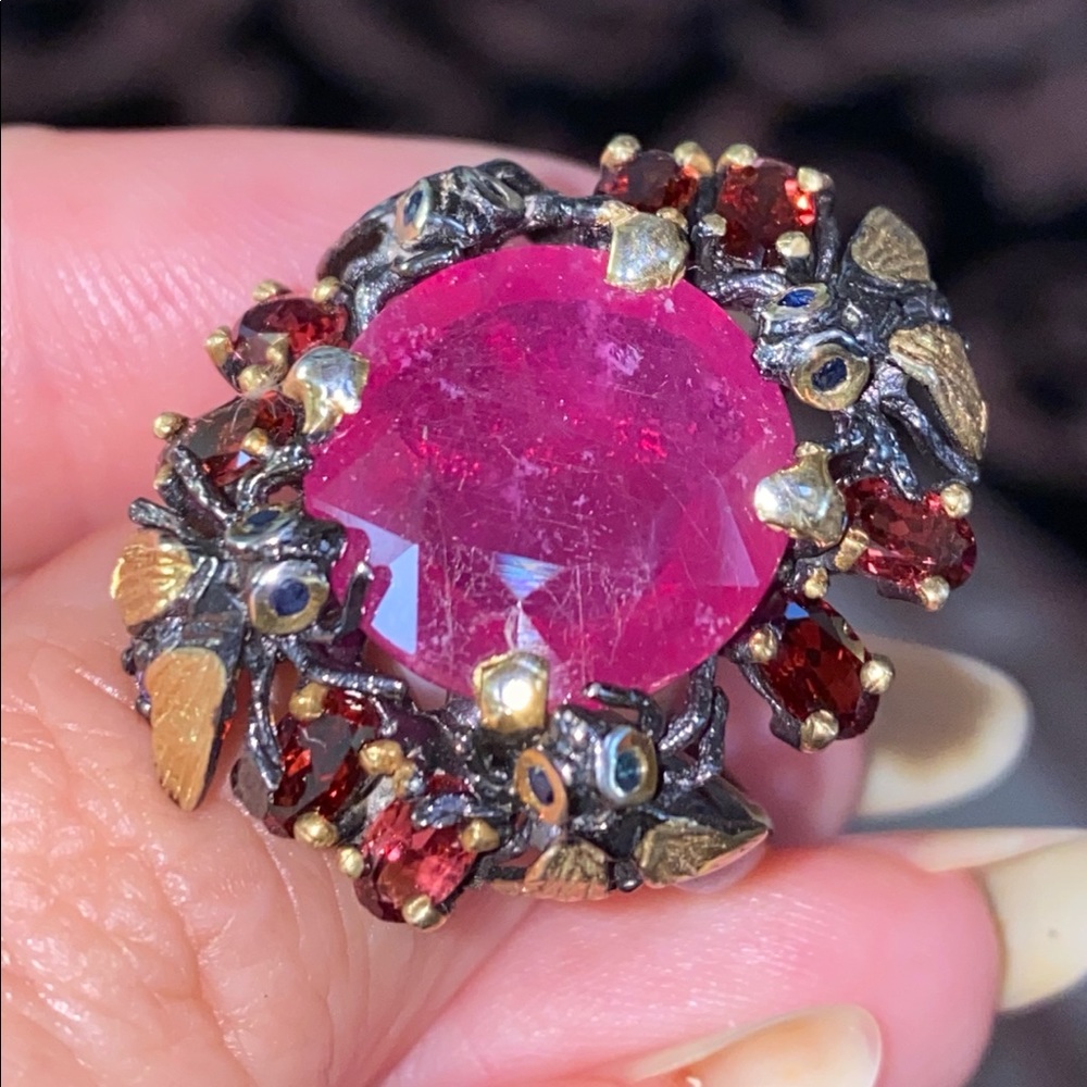 Exquisite Genuine Ruby Ring - image 3